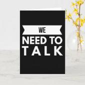 私たちは話す必要がある カード (黄色い花)