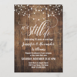 私たちは誓いを新たに更新します 招待状