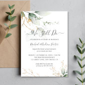 私たちは誓いを新たに 更新 anniversary 緑 金 招待状