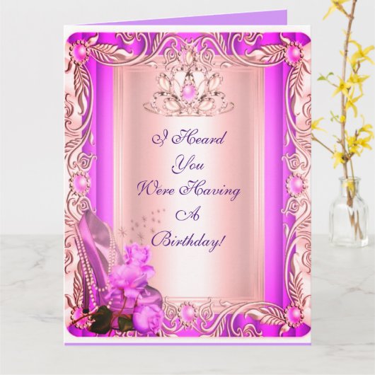 私たちは誕生日カードを持っているの カード (黄色い花)