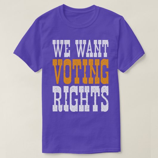 私たちは議決権が欲しい Tシャツ (デザイン正面)