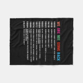 私たちは議決権を取り戻さない フリースブランケット (正面(横))