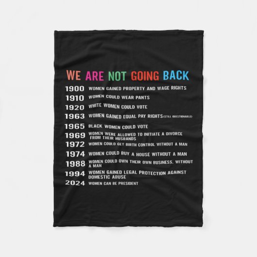 私たちは議決権を取り戻さない フリースブランケット (正面)