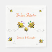 私たちは赤ちゃんを持っている！カップルの赤ちゃんシャワー スタンダードランチョンナプキン (正面)