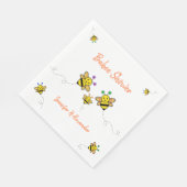 私たちは赤ちゃんを持っている！カップルの赤ちゃんシャワー スタンダードランチョンナプキン (角)