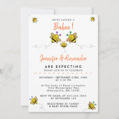 私たちは赤ちゃんを持っている!カップルの赤ちゃんシャワー 招待状 (正面)