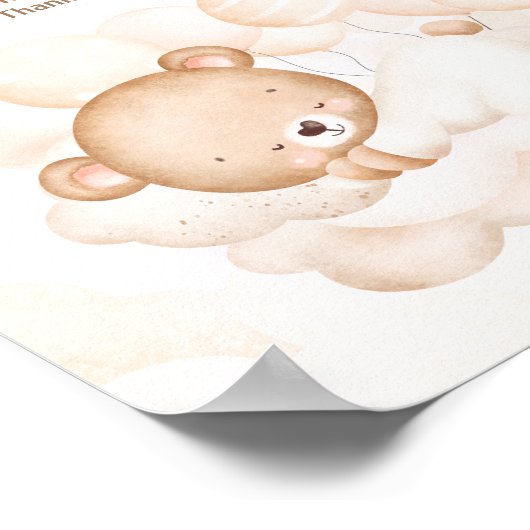 私たちは赤ちゃんシャワーおむつラッフルを心待ちできる ポスター (角)