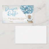 私たちは赤ちゃんシャワーおむつラッフルを心待ちできる 名刺 (正面/裏面)