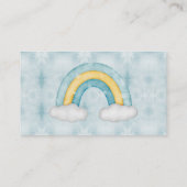 私たちは赤ちゃんシャワーおむつラッフルを心待ちできる 名刺 (裏面)