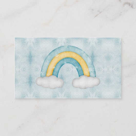 私たちは赤ちゃんシャワーおむつラッフルを心待ちできる 名刺 (裏面)