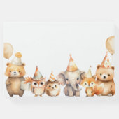 私たちは赤ちゃんシャワーのゲストブックを待つことができる ゲストブック (裏面)