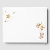 私たちは赤ちゃんシャワーのゲストブックを心待ちできる ゲストブック (裏面)