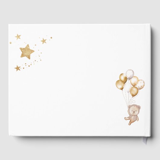 私たちは赤ちゃんシャワーのゲストブックを心待ちできる ゲストブック (裏面)