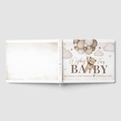 私たちは赤ちゃんシャワーのゲストブックを心待ちできる ゲストブック (全面)