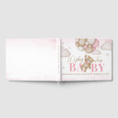 私たちは赤ちゃんシャワーのゲストブックを心待ちできる ゲストブック (全面)