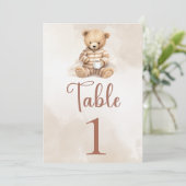 私たちは赤ちゃんシャワーのテーブル番号を待つことができる 招待状 (スタンド正面)