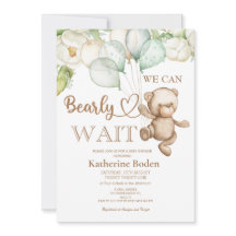 私たちは赤ちゃんシャワーの招待状を待つことができる