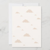 私たちは赤ちゃんシャワーの招待状を待つことができる 招待状 (裏面)