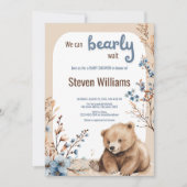 私たちは赤ちゃんシャワーの招待状を待つことができる 招待状 (正面)