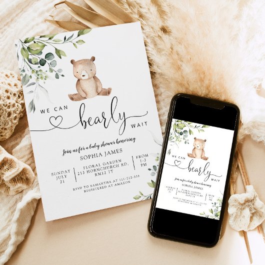 私たちは赤ちゃんシャワーの招待状を待つことができる 招待状