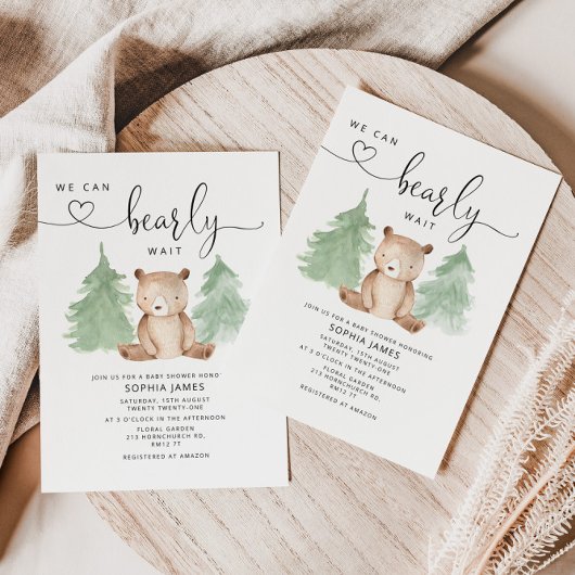 私たちは赤ちゃんシャワーの招待状を待つことができる 招待状