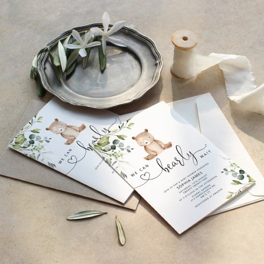 私たちは赤ちゃんシャワーの招待状を待つことができる 招待状