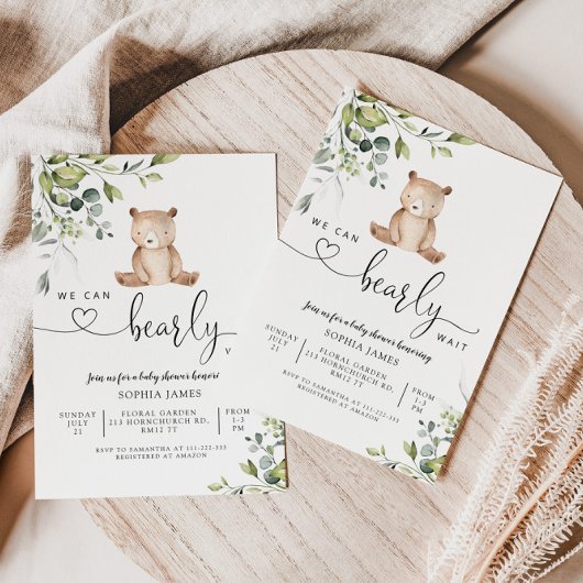 私たちは赤ちゃんシャワーの招待状を待つことができる 招待状