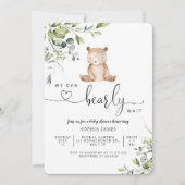 私たちは赤ちゃんシャワーの招待状を待つことができる 招待状 (正面)