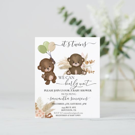 私たちは赤ちゃんシャワーを待つことができる双子 (スタンド正面)