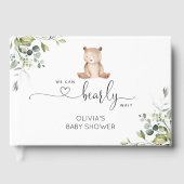 私たちは赤ちゃんシャワーを待つことができる ゲストブック (正面)