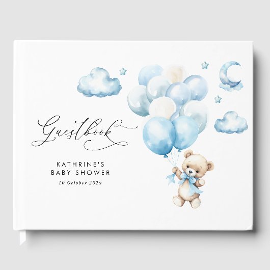 私たちは赤ちゃんシャワーを待つことができる ゲストブック (正面)