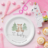 私たちは赤ちゃんシャワーを待つことができる ペーパープレート (パーティー)