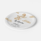 私たちは赤ちゃんシャワーを待つことができる ペーパープレート (アングル)