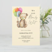私たちは赤ちゃんシャワーを待つことができる 招待状 (スタンド正面)