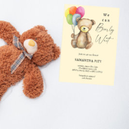 私たちは赤ちゃんシャワーを待つことができる 招待状