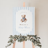 私たちは赤ちゃんシャワーエレガント歓迎を待つことができる ポスター