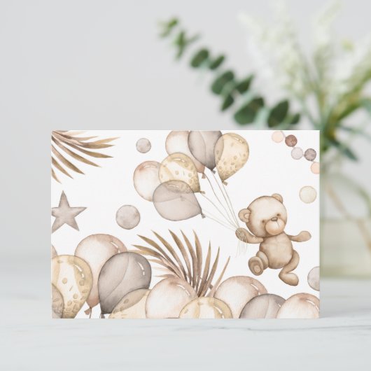 私たちは赤ちゃんシャワーカードを待つ空白のことができる カード (スタンド正面)