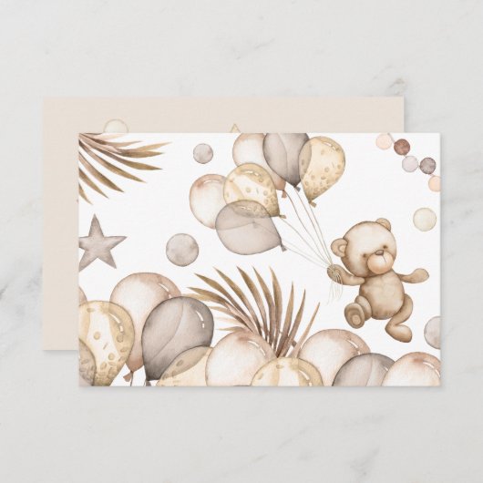 私たちは赤ちゃんシャワーカードを待つ空白のことができる カード (正面/裏面)