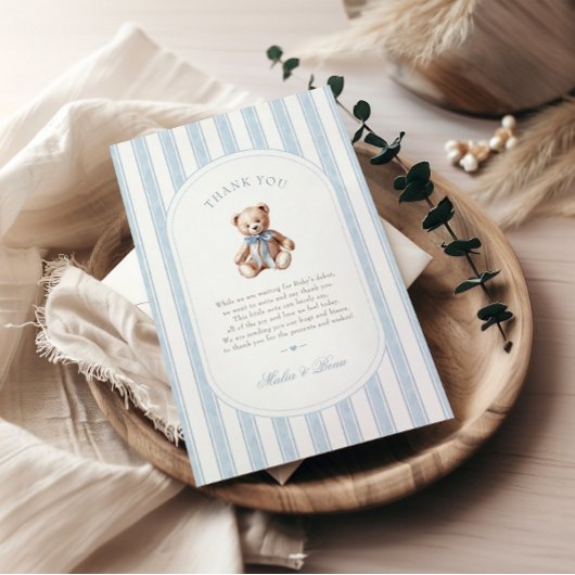 私たちは赤ちゃんシャワーサンキューカードを待つ