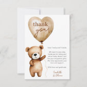 私たちは赤ちゃんシャワーサンキューカードを待つ 招待状 (正面)