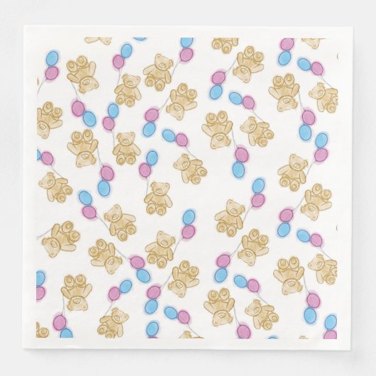 私たちは赤ちゃんシャワーナプキンを待つことができる (正面)