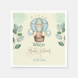 私たちは赤ちゃんシャワーベアを心から待っている スタンダードカクテルナプキン