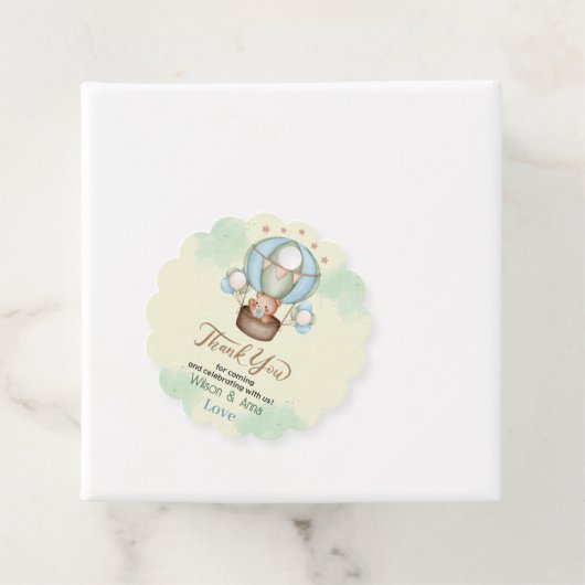 私たちは赤ちゃんシャワーベアを心から待っている フェイバータグ (インサイチュ)