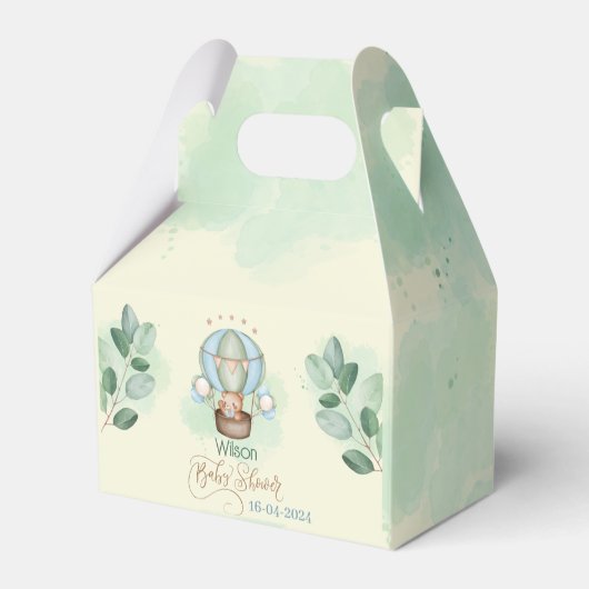 私たちは赤ちゃんシャワーベアを心から待っている フェイバーボックス (裏面サイド)