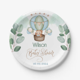 私たちは赤ちゃんシャワーベアを心から待っている ペーパープレート