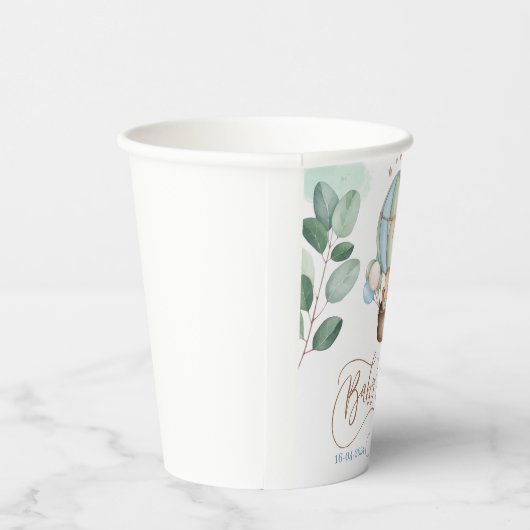 私たちは赤ちゃんシャワーベアを心から待っている 紙コップ (右)