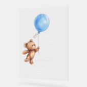 私たちは赤ちゃんシャワー歓迎を心から待つことができる アクリルサイン (傾斜)