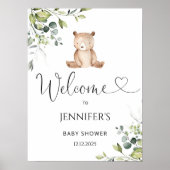 私たちは赤ちゃんシャワー歓迎を心から待つことができる ポスター (正面)