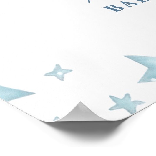 私たちは赤ちゃんシャワー歓迎を心から待つことができる ポスター (角)