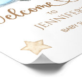 私たちは赤ちゃんシャワー歓迎ポスターを待つことができる ポスター (角)